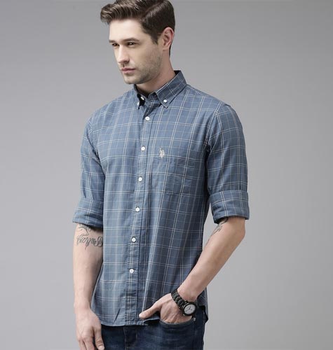 Checks Opaque Pure Cotton Casual Shirt